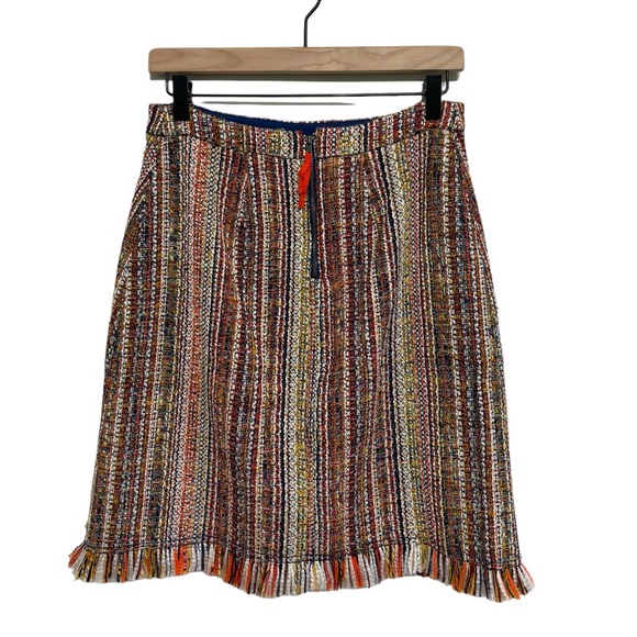 Anthropologie Maeve Two Piece Multicolor Tweed Skirt Set - Size 4/6 - Picture 8 of 11